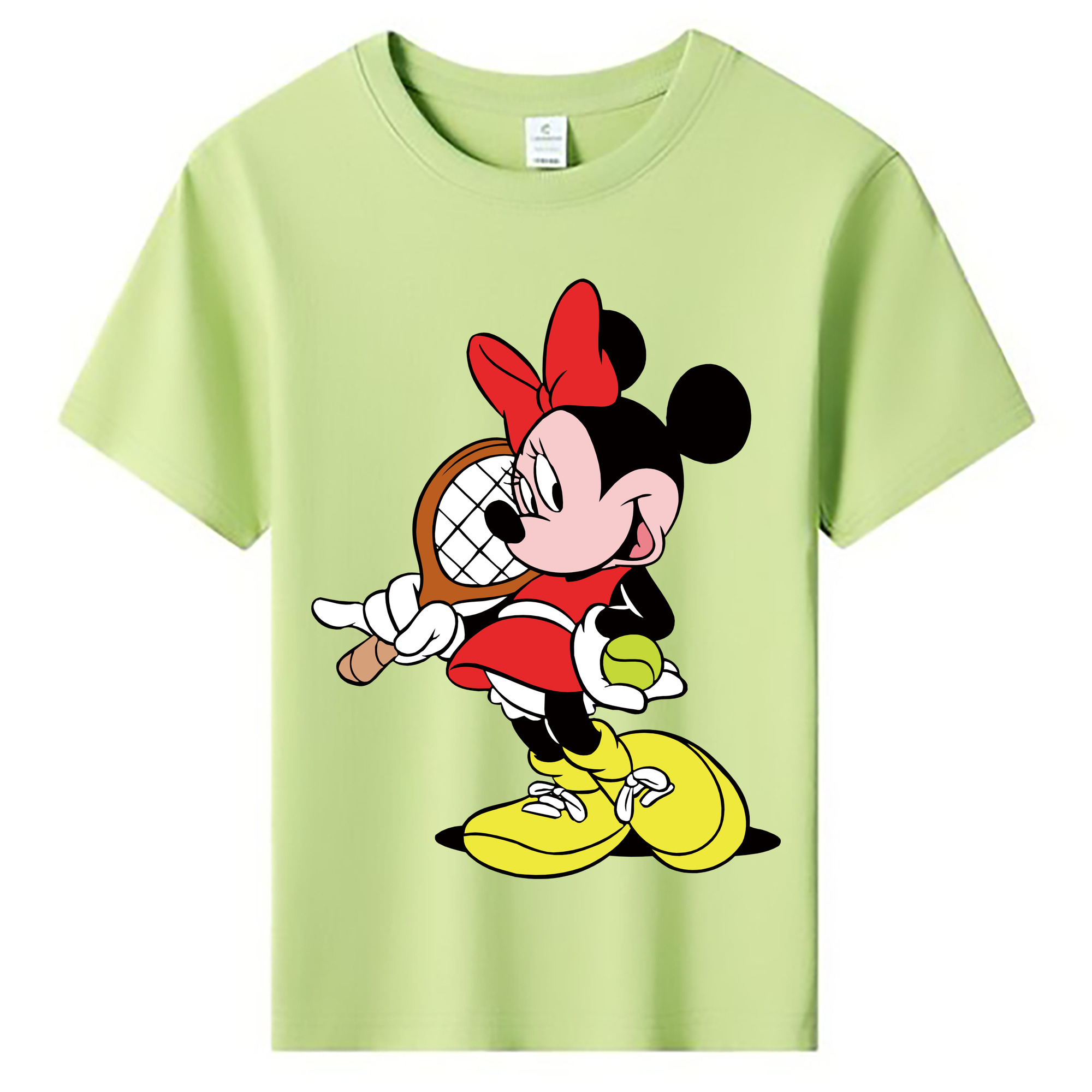 ミッキーマウス Mickey Mouse 綿100％キッズTシャツ（フロントプリント）